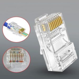 Conector RJ45 EZ Cat5e: Conectividad rápida y sencilla para redes de datos